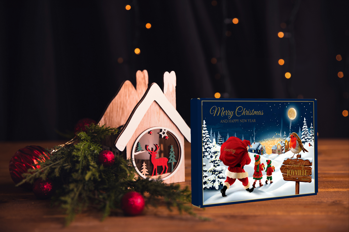 Christmas navy gift box view 2