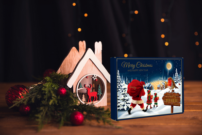 Christmas navy gift box view 2