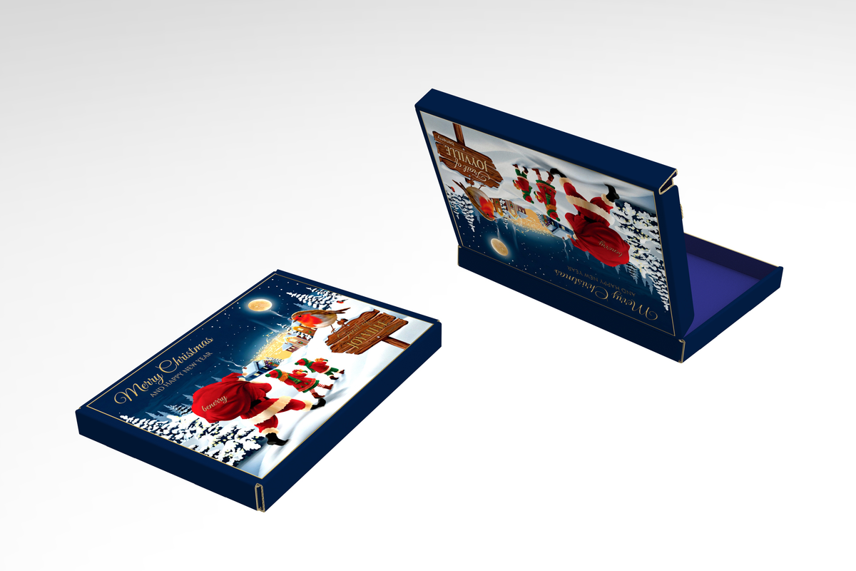 Christmas navy gift box view 4