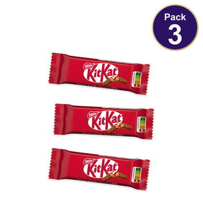 Nestlé KitKat 2 Finger Milk Chocolate Biscuit Bar 20.7g — Pack of 3