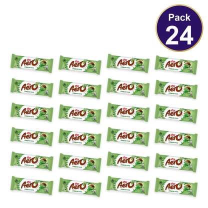 Nestlé Aero Bubbly Peppermint Chocolate Bar 27g — Pack of 24