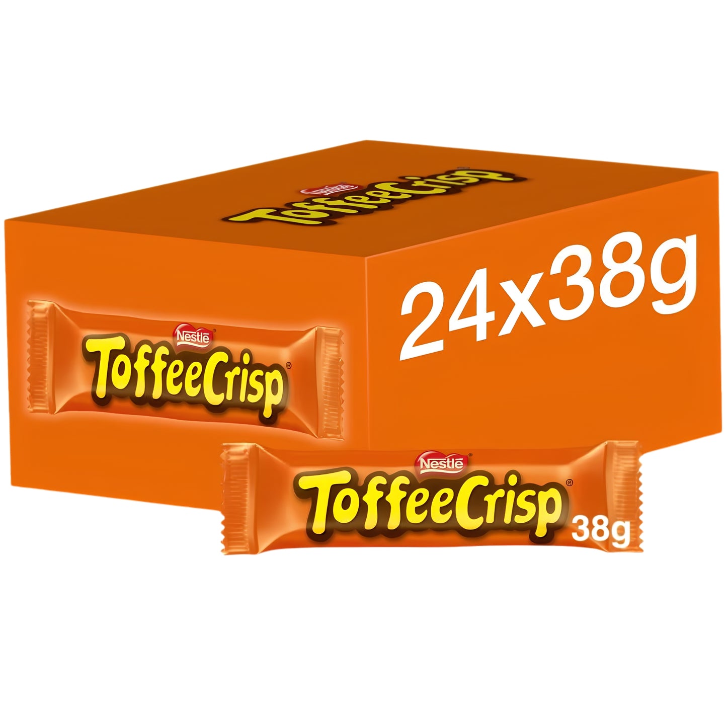 Nestlé Toffee Crisp Milk Chocolate Bar 38g Full Case