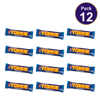 Nestlé Yorkie Milk Chocolate Bar 46g — Pack of 12