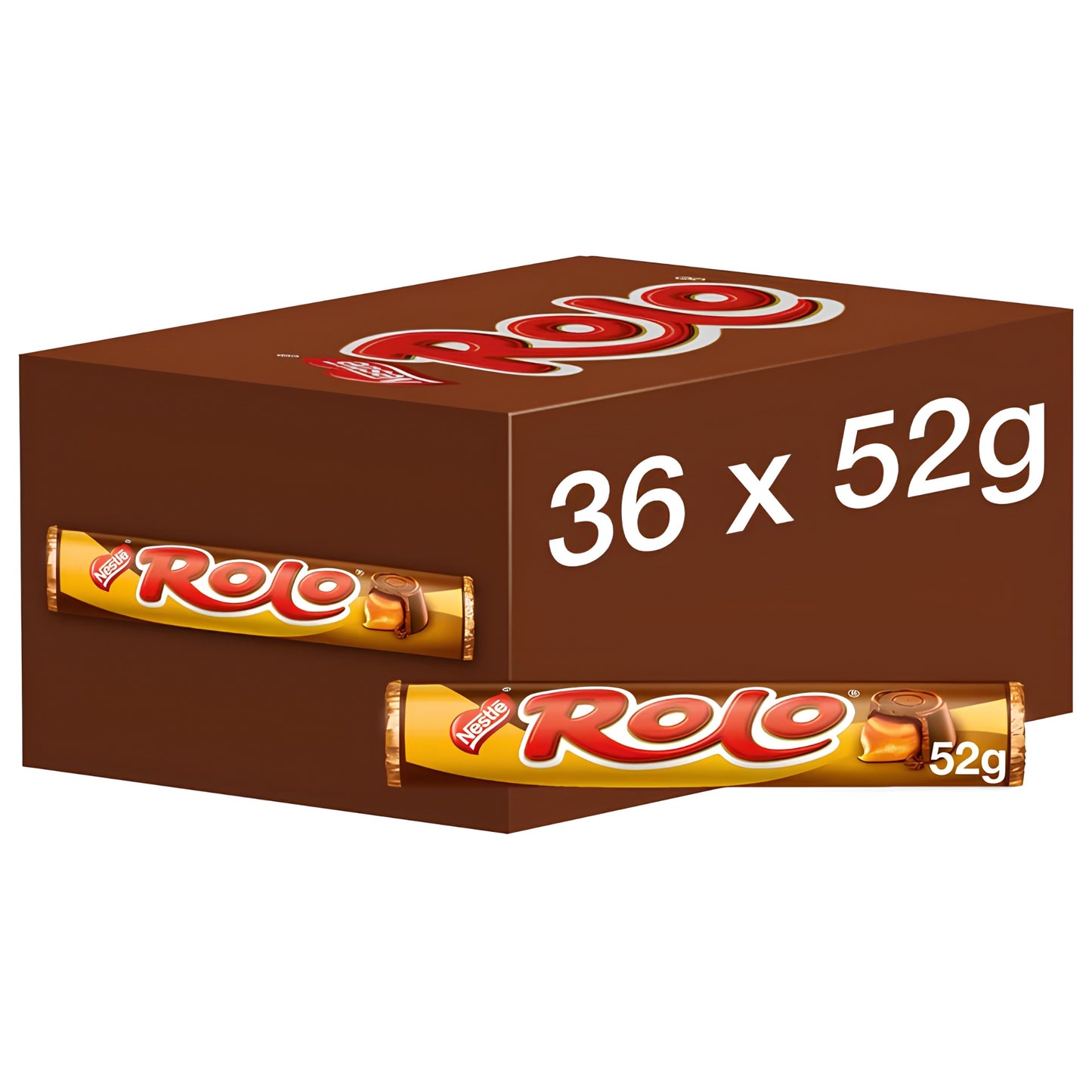 Nestlé Rolo Milk Chocolate & Toffee Tube 52g Full Case