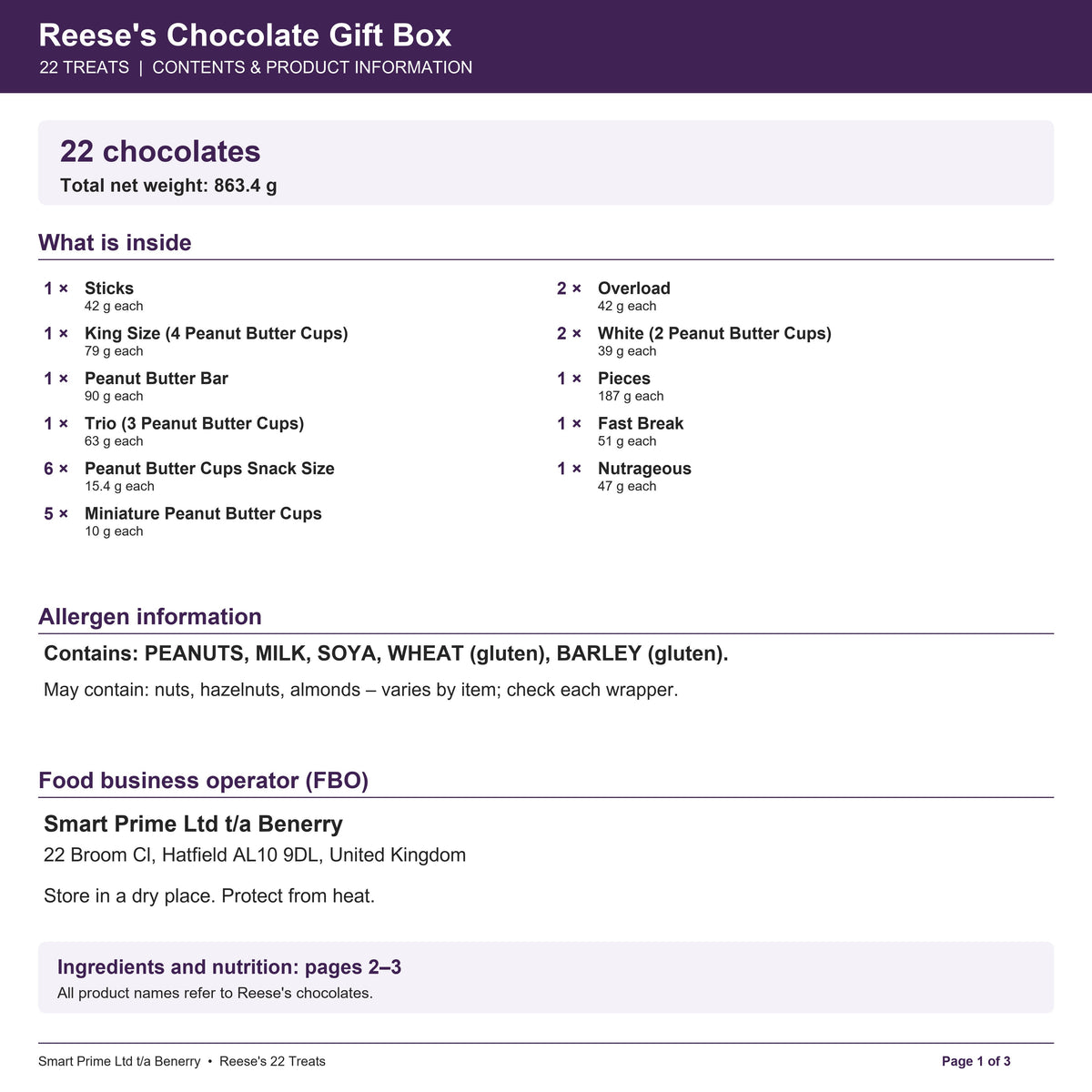 REE_22 – product label – page 1 of 3