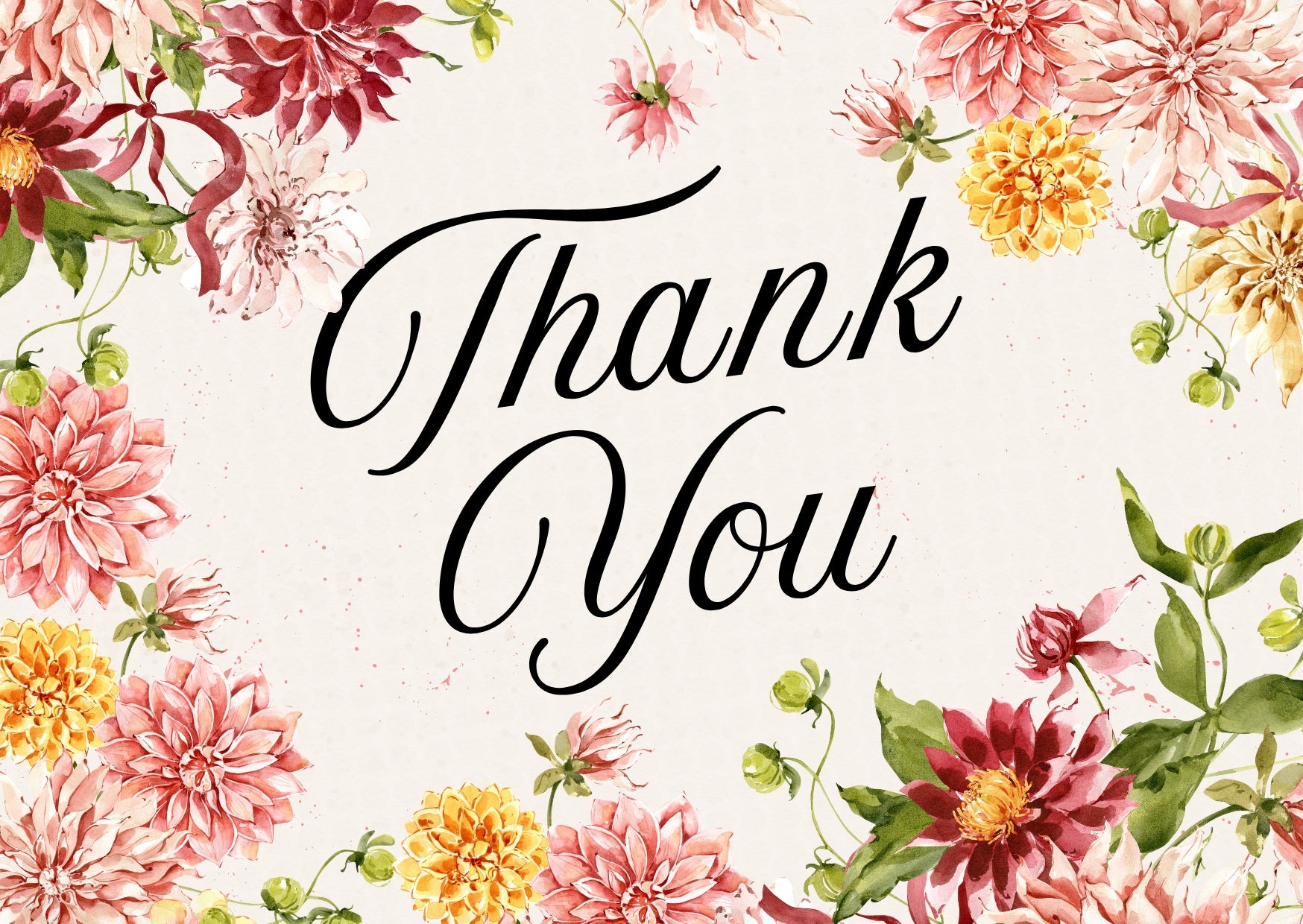 Thank You Luxury Card front